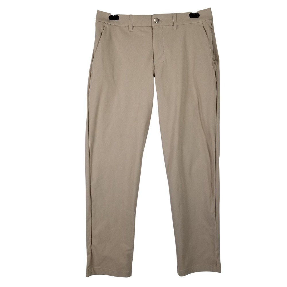 Lululemon Commission Pant Classic Tan Khaki Warpstreme Chino LM5AO5S 32x28